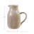 Stoneware Pitcher with Reactive Crackle Glaze