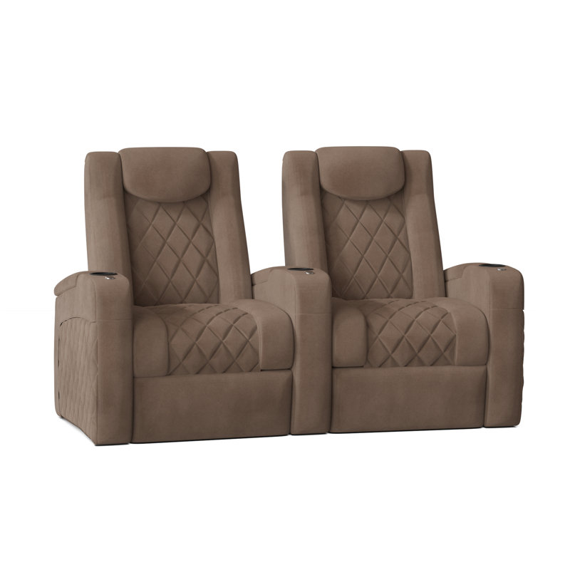 Sièges de cinéma inclinables Azure (rangée de 2), Sable Smartsuede