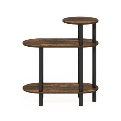 Table d'appoint, table de bout avec tablettes ouvertes Creekside