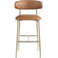 Tabouret de bar rembourré en cuir Lupita-840074834-840074843