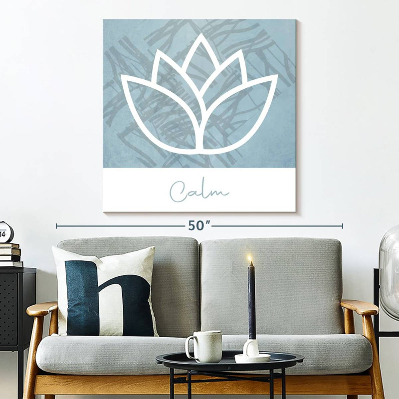 Calm Lotus, 33" H x 33" W