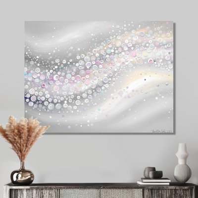 Abstract Luminous Spiral Waves I - Abstract Modern Waves Wall Art Print