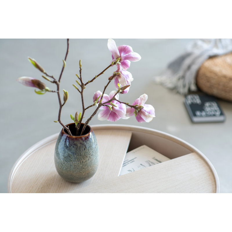 Lave Home Egg-Shaped vase, 5.5 x 5.5 x 7 in, Beige