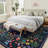 Boho 9x12 Washable Rugs for Entryway Floral Rugs for Bedroom, Beige Bathroom Rug Non Slip Washable, Soft Indoor Carpet Throw Carpet for Kitchen Laundry Living Room Foyer-608878144