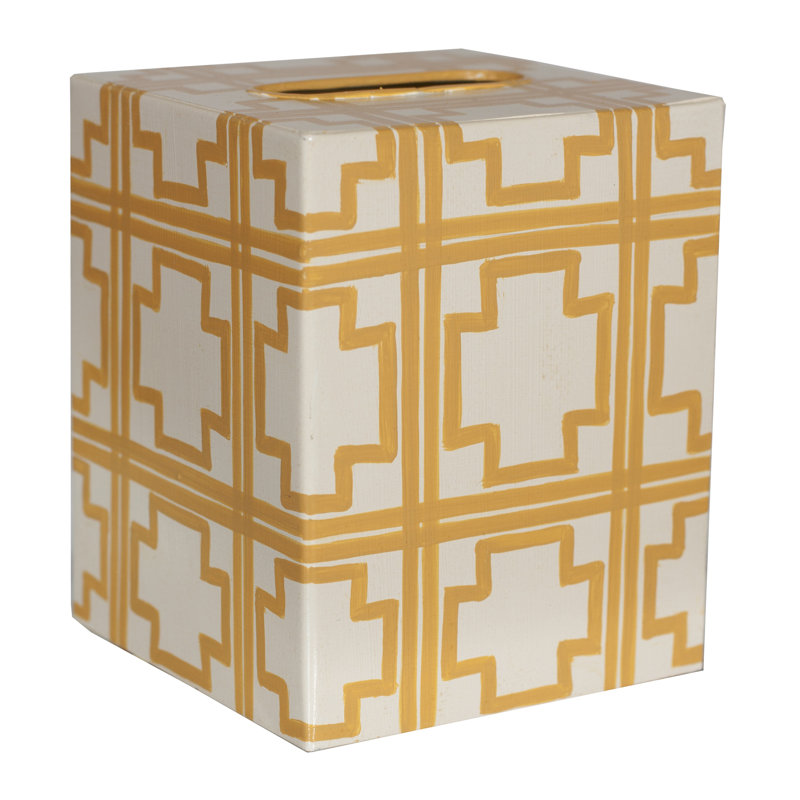 Housse pour boîte à mouchoirs, Jaune