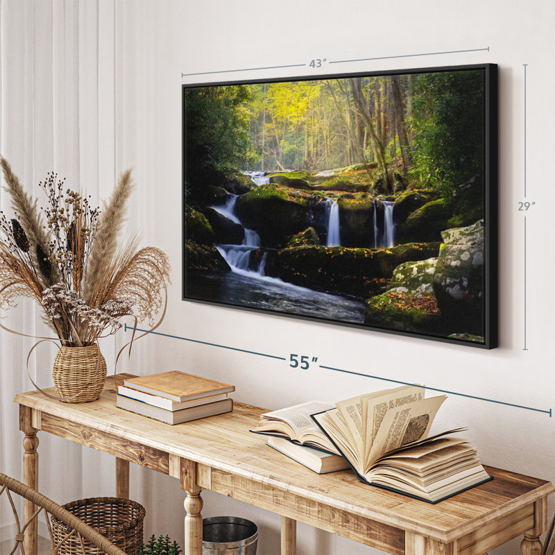 Impression sur toile Stream In The Smokies, H 43 po x l 29 po