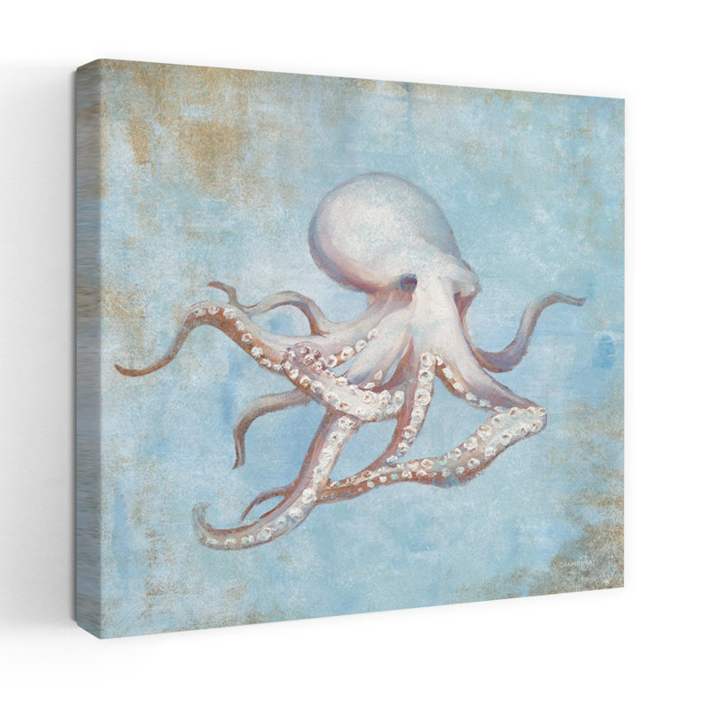 Trésors de la mer, aquarelle, art de l'océan côtier, H 32 po x l 32 po