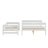 Wood Twin XL Over Queen Bunk Bed With Ladder