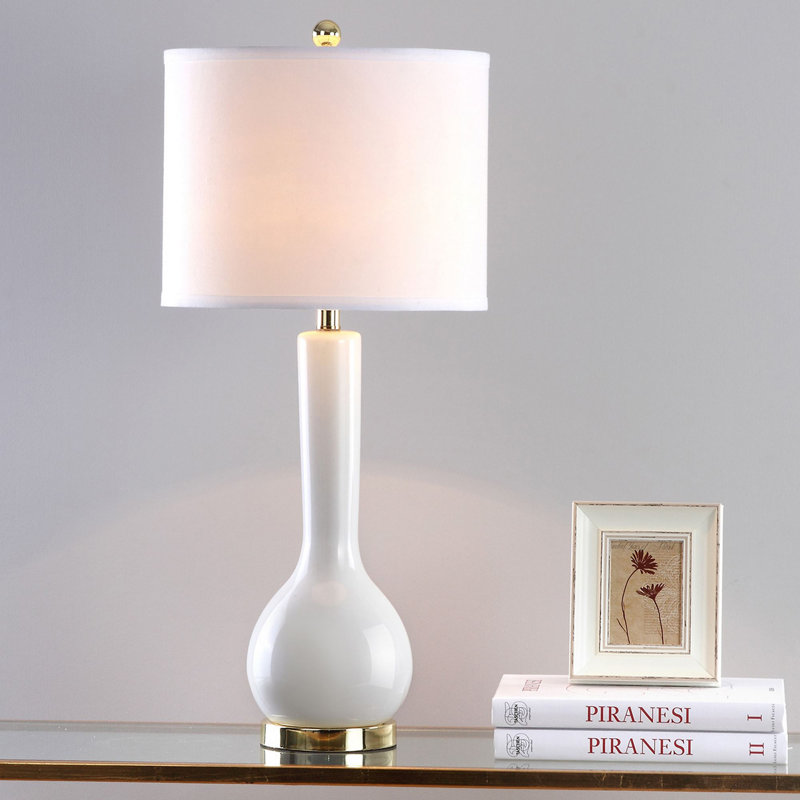 Mcnally Ceramic Table Lamp, White