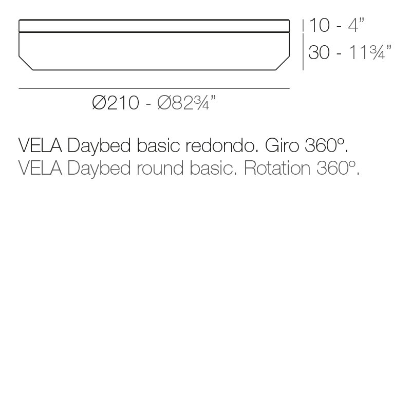 Vela - Basic Daybed - 82.75"Dia - Basic, White