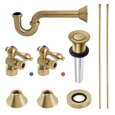 Kingston Brass Trimscape Traditional Plumbing Sink Trim Kit with P-Trap and Drain