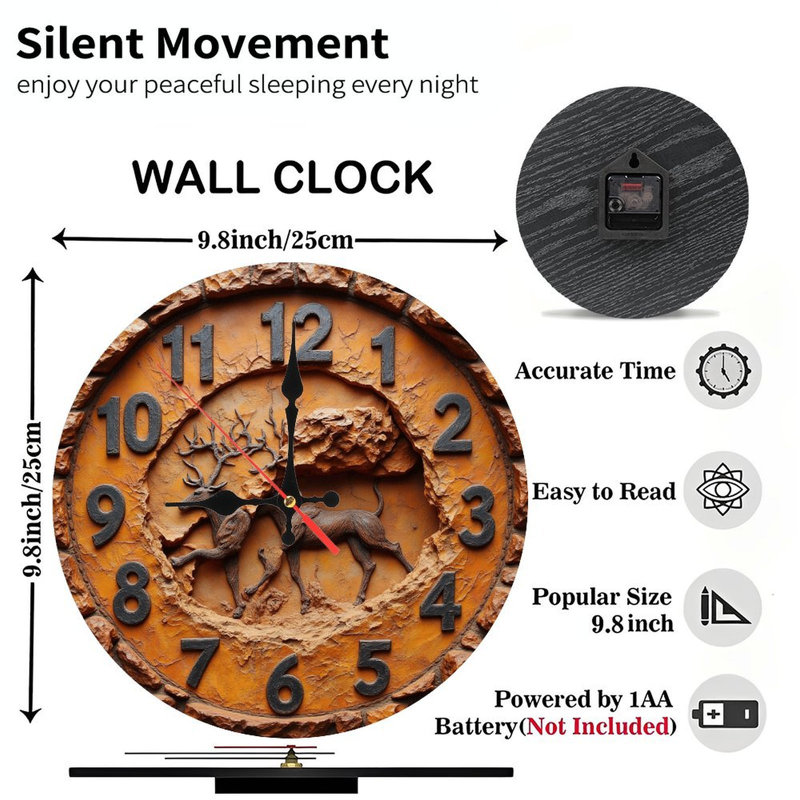 Horloge murale en pierre