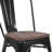 Kewaunee Metal Stackable Chair with Wood Seat-1921678921