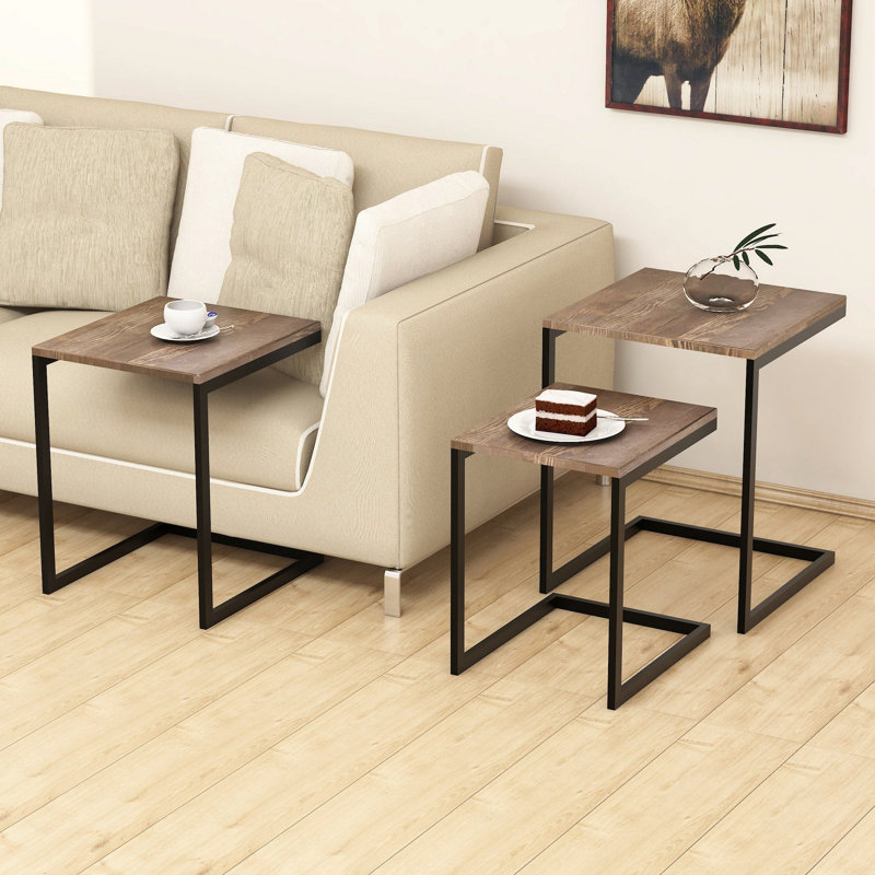 Ocampo Solid Wood Top Nesting Tables