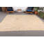 Grand tapis kilim turc rétro - motif géométrique beige Oushak pour les salons élégants
