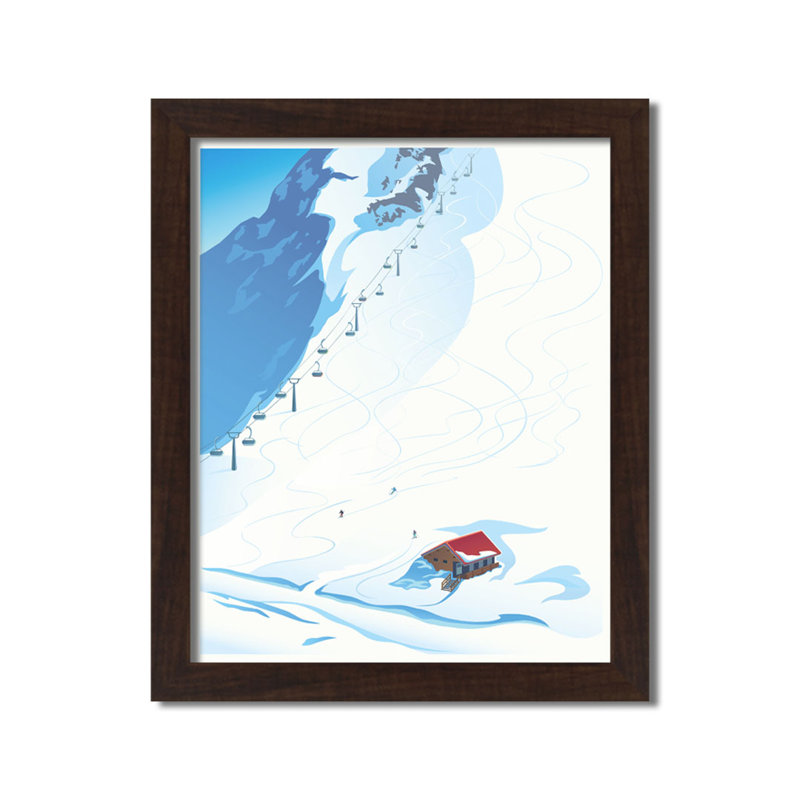 Scène de montagne, art graphique