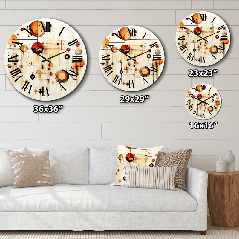 Horloge murale en métal, Grand