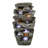 Durwyn 48'' High 6-Tier Cascading Rock Outdoor Water Fountain with LED Lights