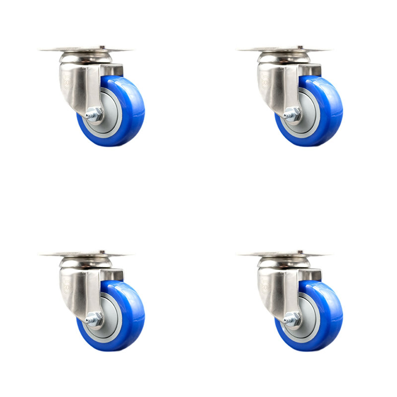 Polyurethane Caster, Blue