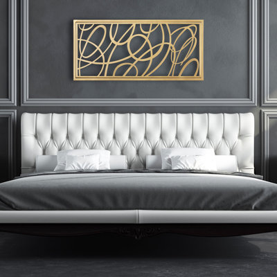Gold Metal Art Accent Wall Décor