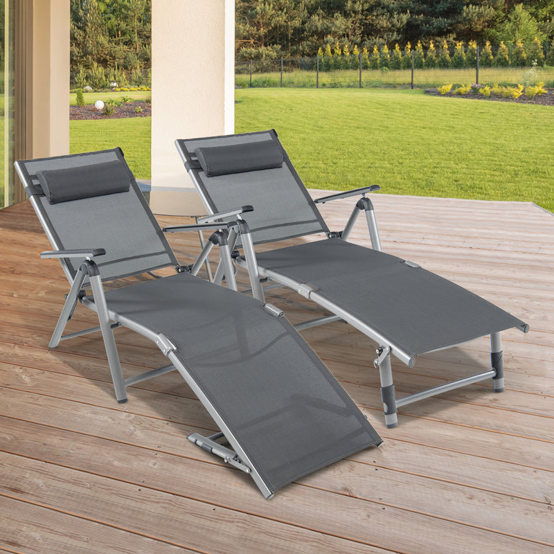 Chaise longue simple inclinable 71 po Fittleton
