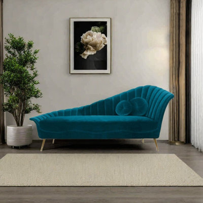Recliner in solid wood and sponge flannelette