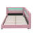 Full XL Size Upholstered Daybed With Integrated Storage, L-Shaped Layout With LED Strip And USB Connectors, Linen Fabric Bed Frame-1094767299-1094767302