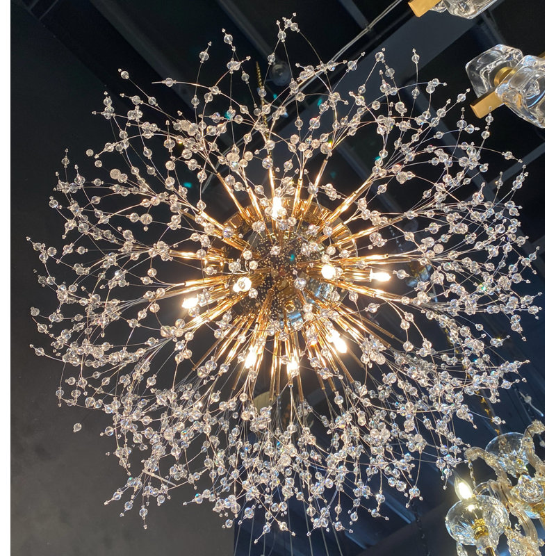 Lustre Spoutnik Starburst , Doré