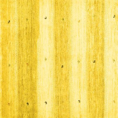 Tapis contemporains jaunes lavables à la machine 2798