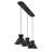 Ohiremen 3-Light Linear Chandelier in Matte Black-806701617