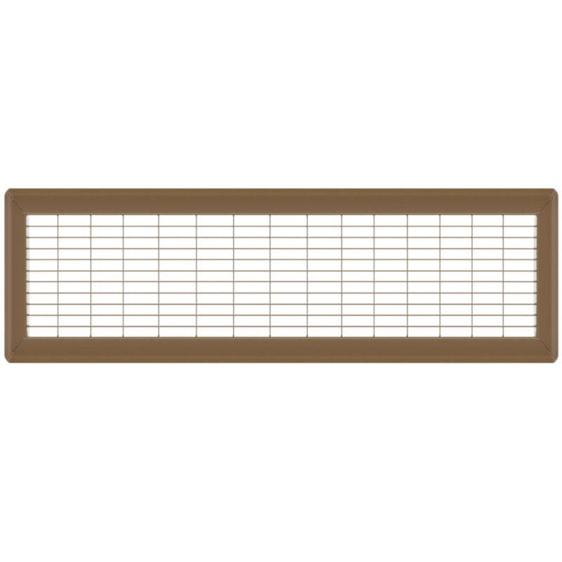 Gril de plancher brun de gros calibre, H 0,9 po x l 6 po x L 30 po
