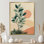 «Earth Tones Minimalisme Ferns Composition», impression sur toile botanique verte