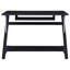 Bureau d'ordinateur noir avec plateau pour clavier