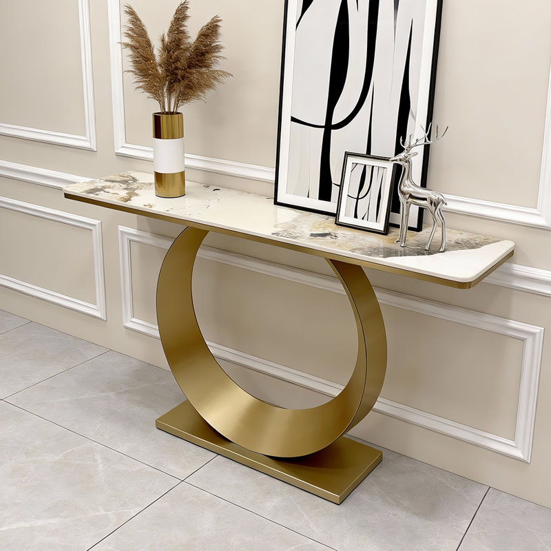 Console moderne simple et luxueuse, H 33,5 po x l 47,2 po x P 13,8 po
