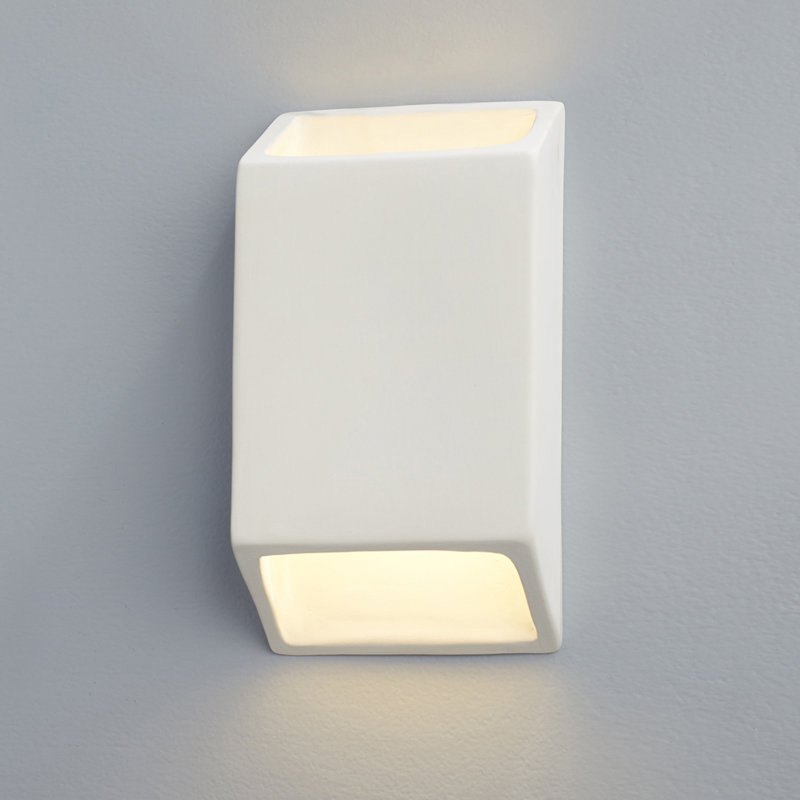 Caeli Ceramic LED Wall Sconce, Bisque
