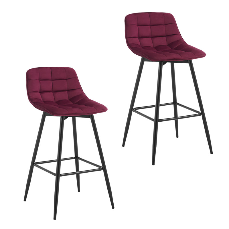 Heyman Upholstered Counter Stool, Bordeaux, 2