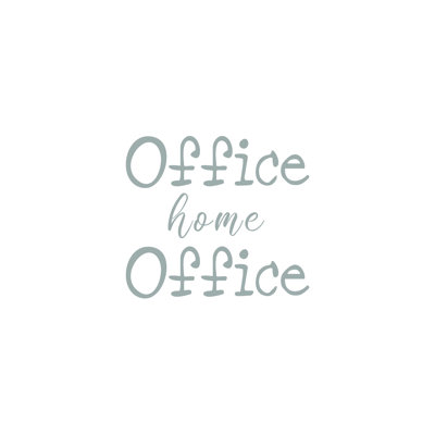 «Office Home Office» par Lauren Rader - impression sur toile tendue