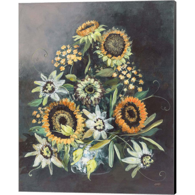 «Botanist Still Life» par Julia Purinton - peinture sur toile tendue, Noir