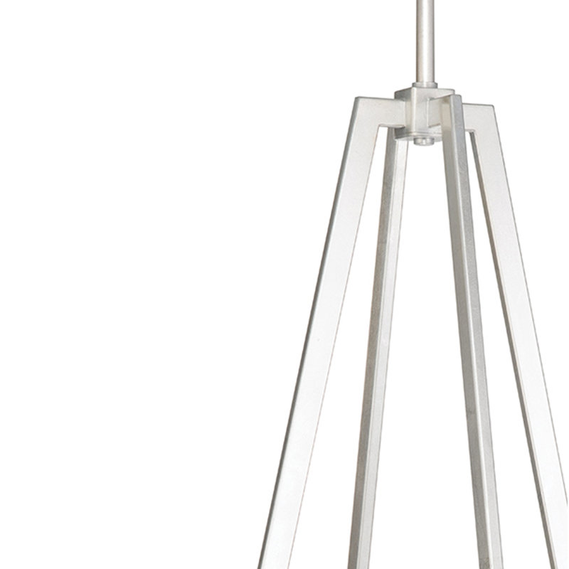 Delphi 2 - Light Geometric Chandelier, Silver