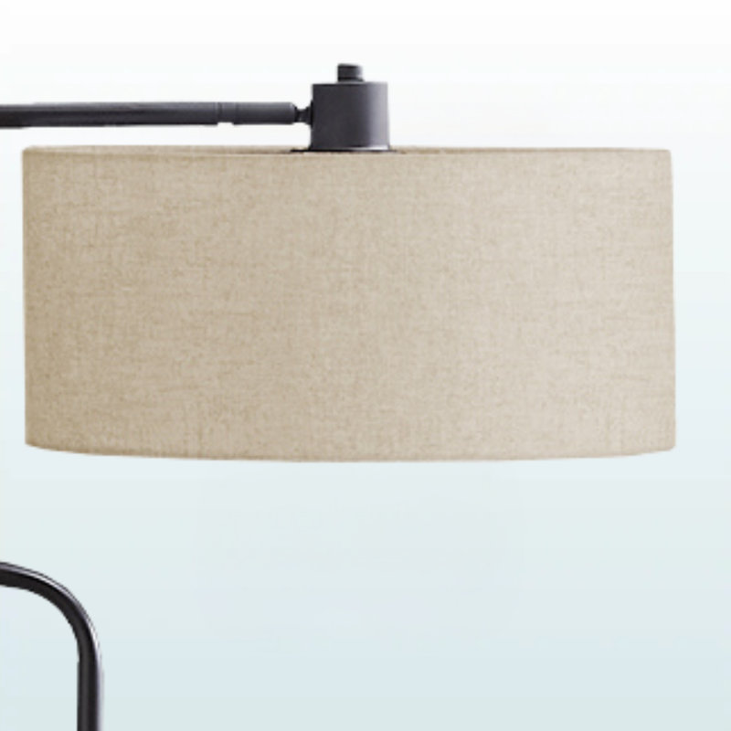 Neilan Modern Contemporary Black Metal Floor Lamp