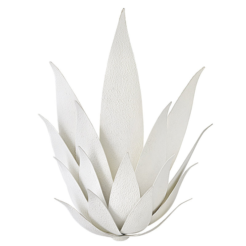 Agave 2 - Light Sconce, White