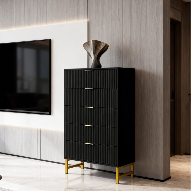 80 cm W Chest of 5 Drawers