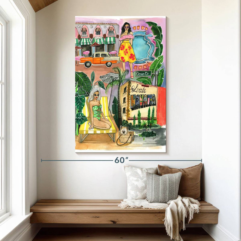 Aime Miami In The Spring, 51" H x 34" W