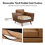 Fauteuil en cuir avec pieds en bois massif-1756454844