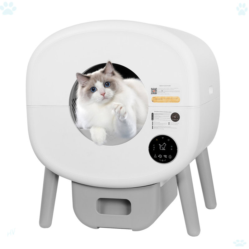Litière automatique automatique pour chat, litière autonettoyante de grande capacité