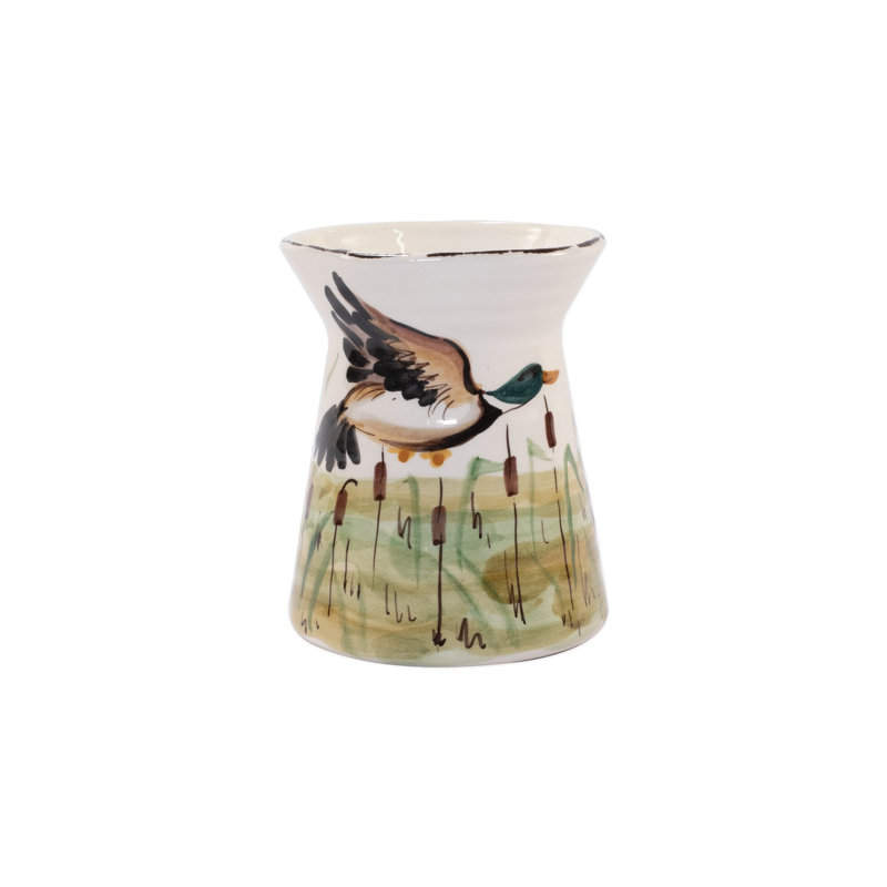 Wildlife Earthenware Round Utensil Crock