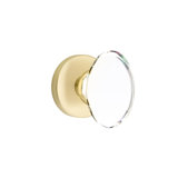 Passage Hampton Crystal Knob with Disk Rose