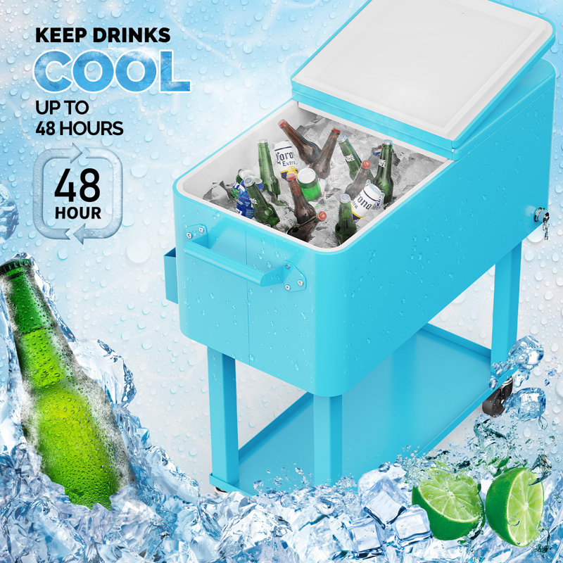 Chariot de refroidissement pour glacière 80QT, Bleu