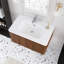30" Wall Mounted Single Bathroom Vanity With White Ceramic Top-324710280