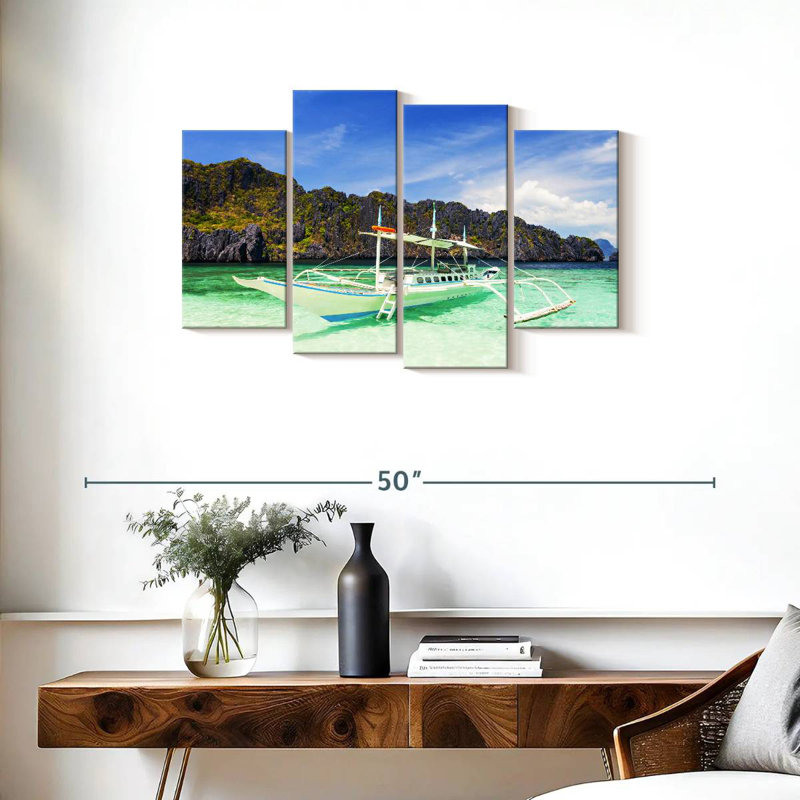 Mehar El Nido Boat, 22" H x 36" W